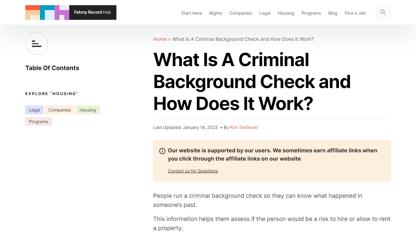 What Is A Criminal Background Check And How Does It Work?